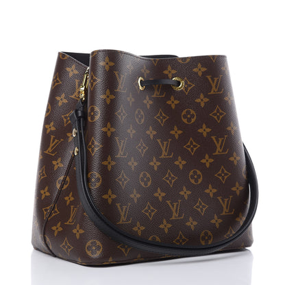 Louis Vuitton Monogram Neonoe MM Black 3 of 8