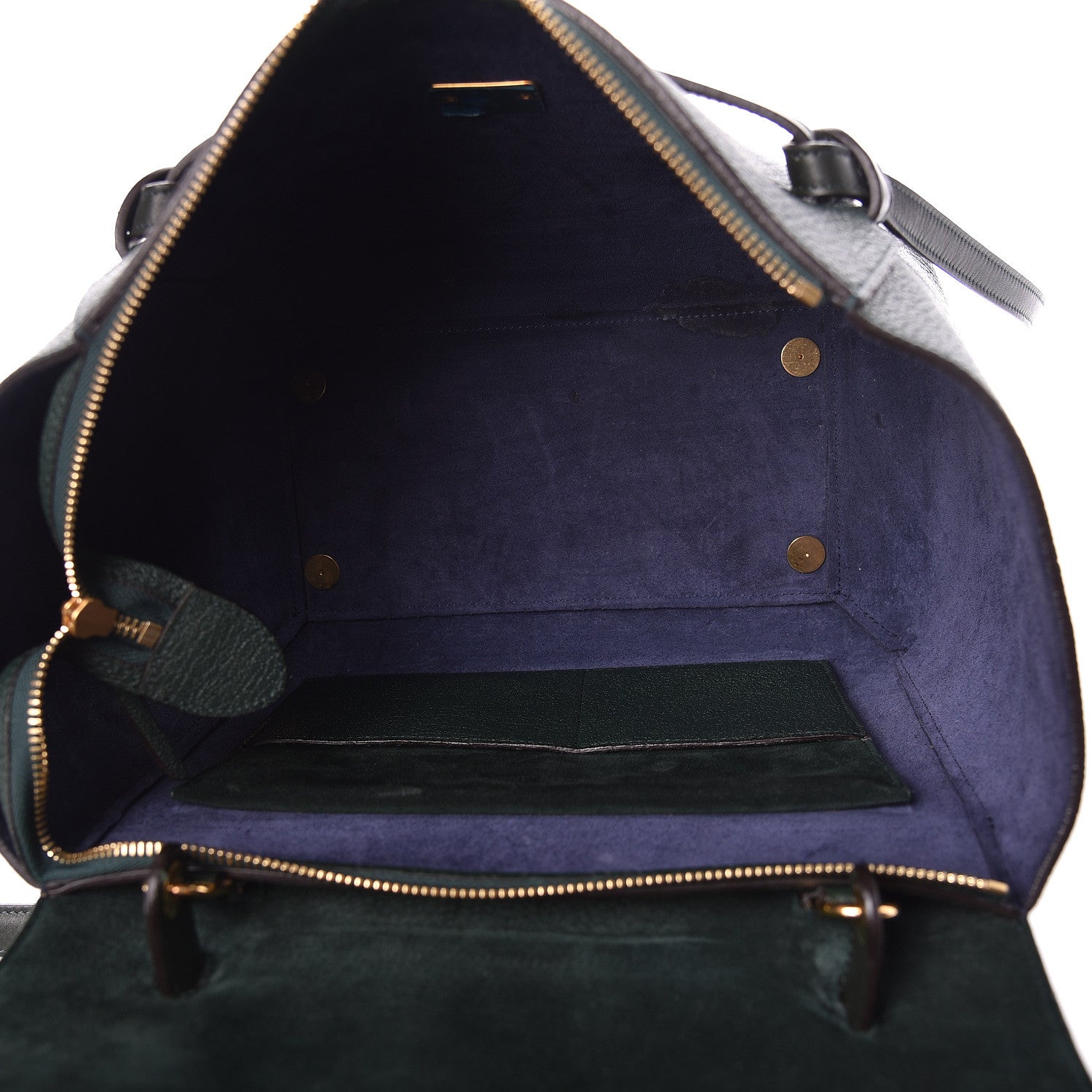 Celine Goatskin Smooth Calfskin Mini Belt Bag Dark Green 7 of 15
