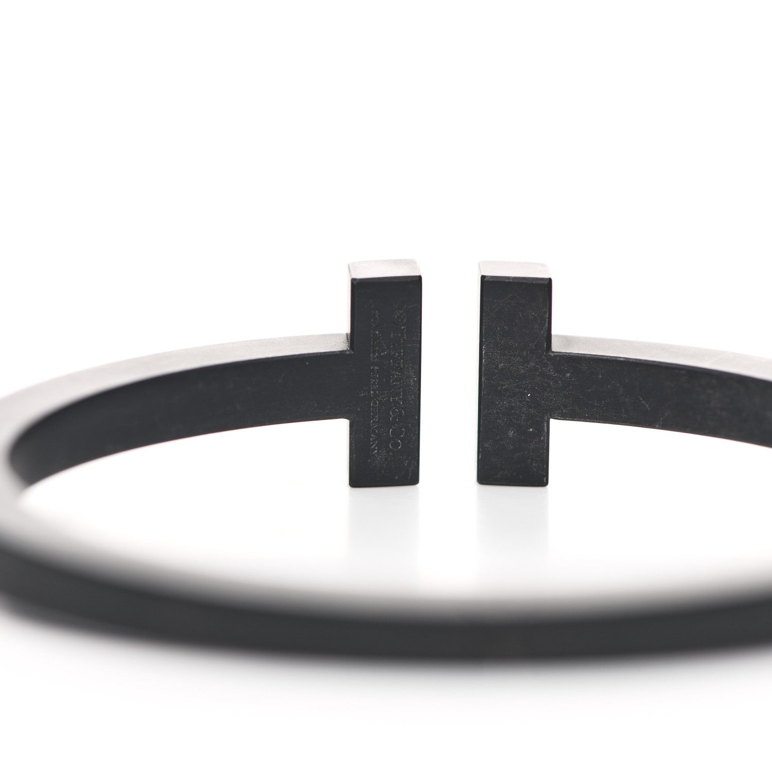 Tiffany Black-Coated Stainless Steel T Square Bracelet 4 of 5