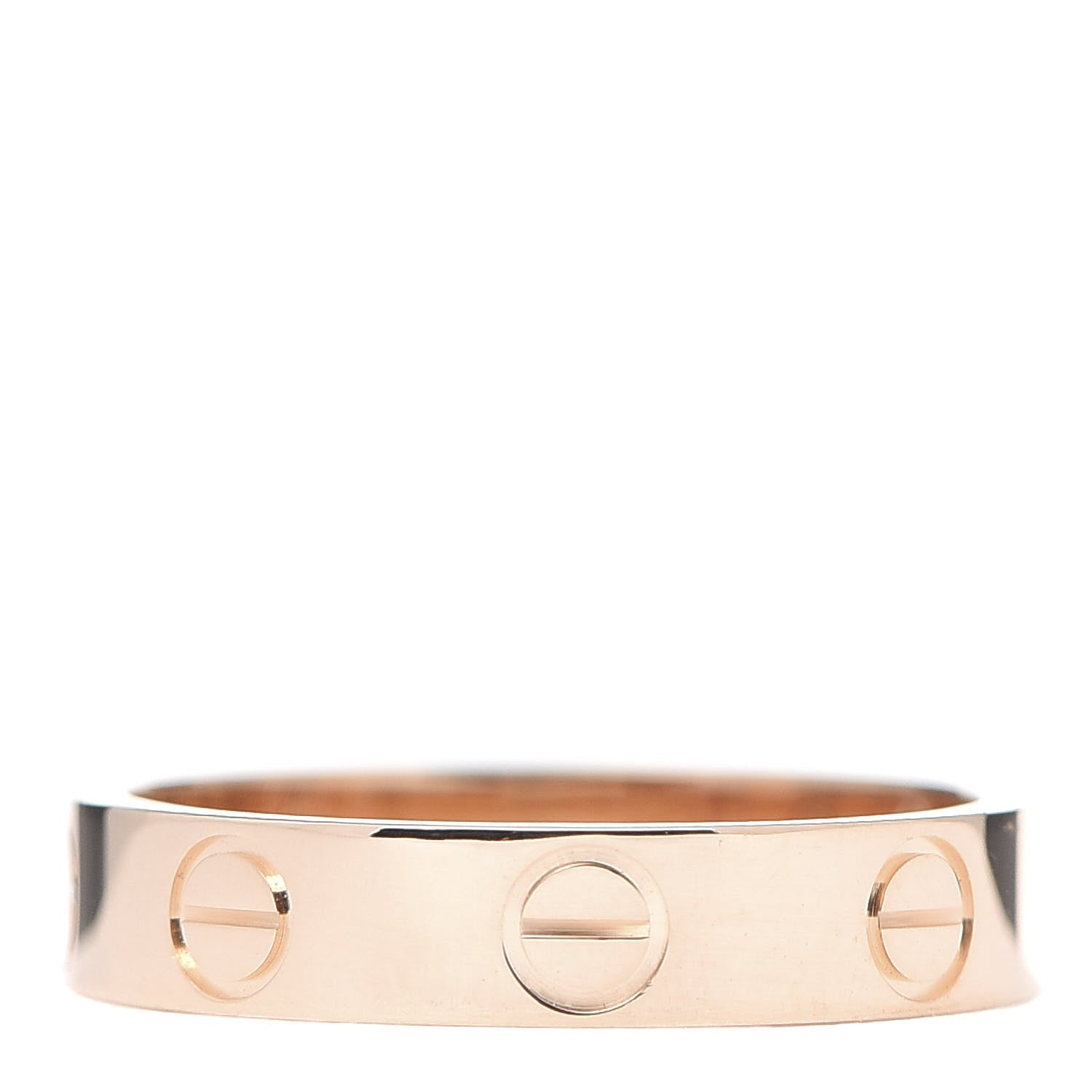 Cartier 18K Pink Gold 3.5mm LOVE Wedding Band Ring 48 4.5 1 of 5