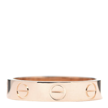 Cartier 18K Pink Gold 3.5mm LOVE Wedding Band Ring 48 4.5 1 of 5