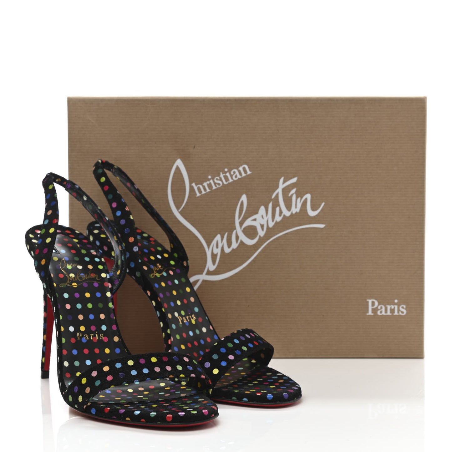 Suede O Marylin Sandals Heels 38 Black Multicolor