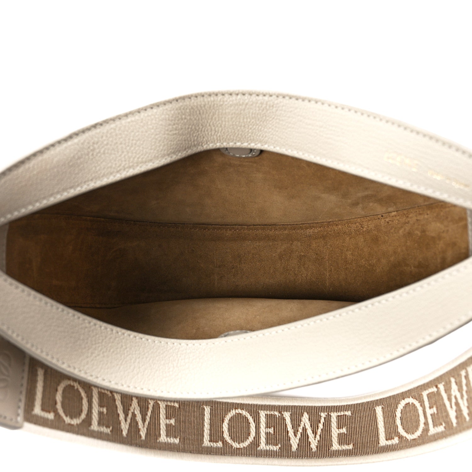 Loewe Satin Calfskin Jacquard Small Luna Bag Oat 5 of 11