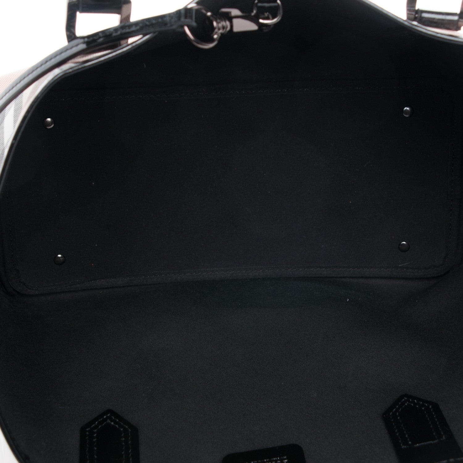 Burberry Supernova Check Small Nickie Tote Black 6 of 8