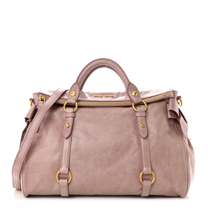 Miu Miu Vitello Lux Large Bow Bag Mughetto 1 of 11