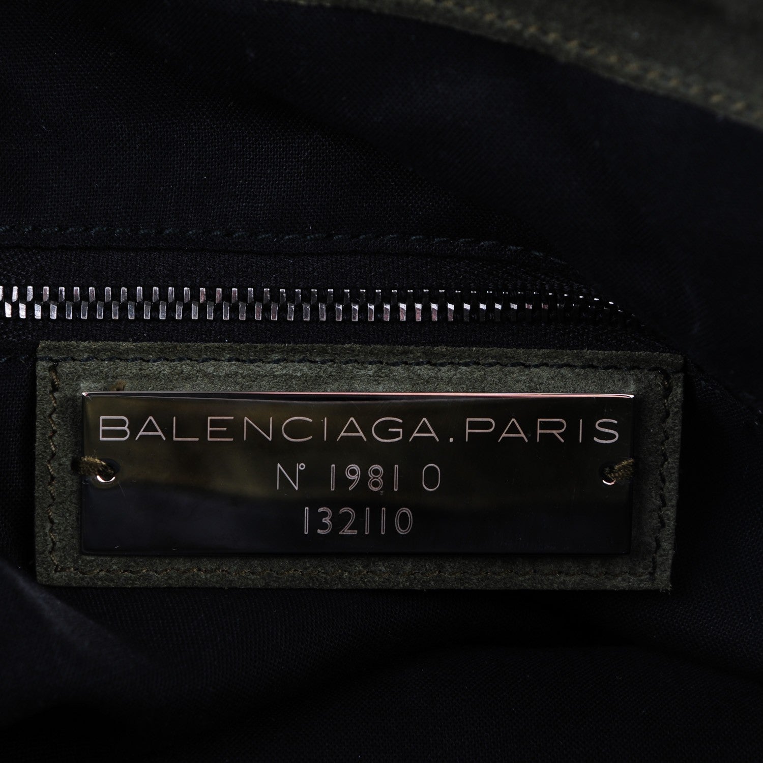 Balenciaga Baby Daim Suede Classic Hardware Work Vert Militaire 6 of 8