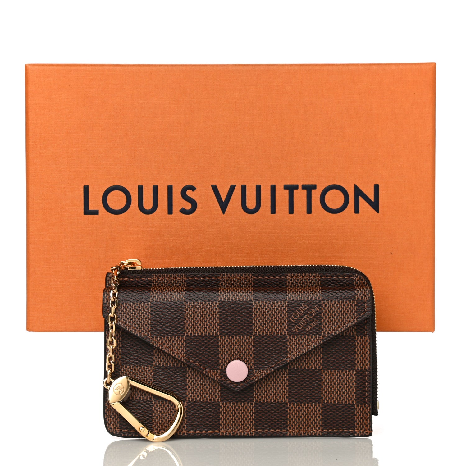 Louis Vuitton Damier Ebene Recto Verso Card Holder Rose Ballerine 10 of 10