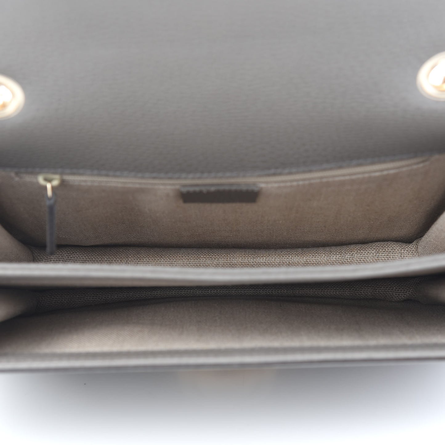 Dollar Calfskin Interlocking G Shoulder Bag Loess