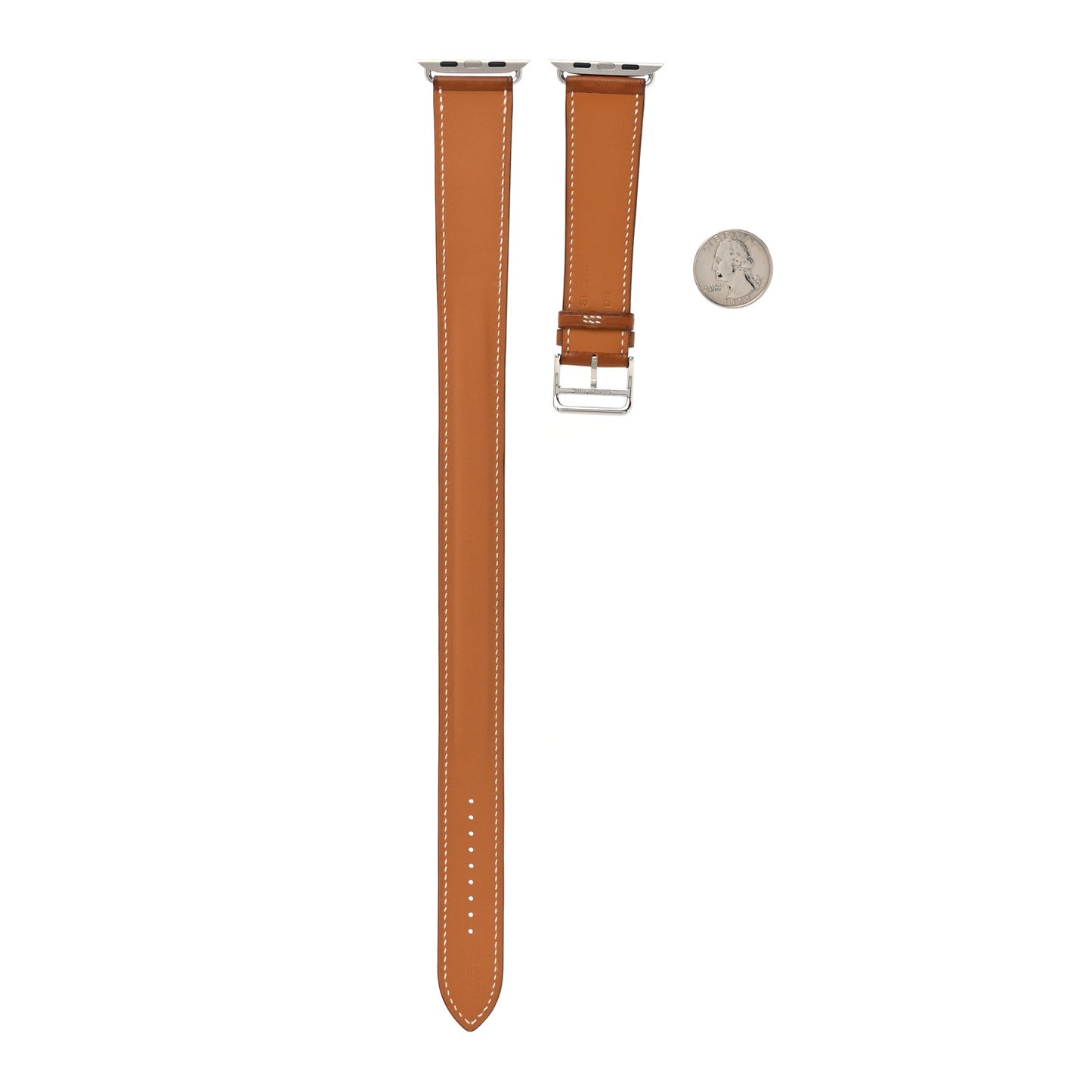 Barenia 34mm Apple Watch Double Tour Band Fauve