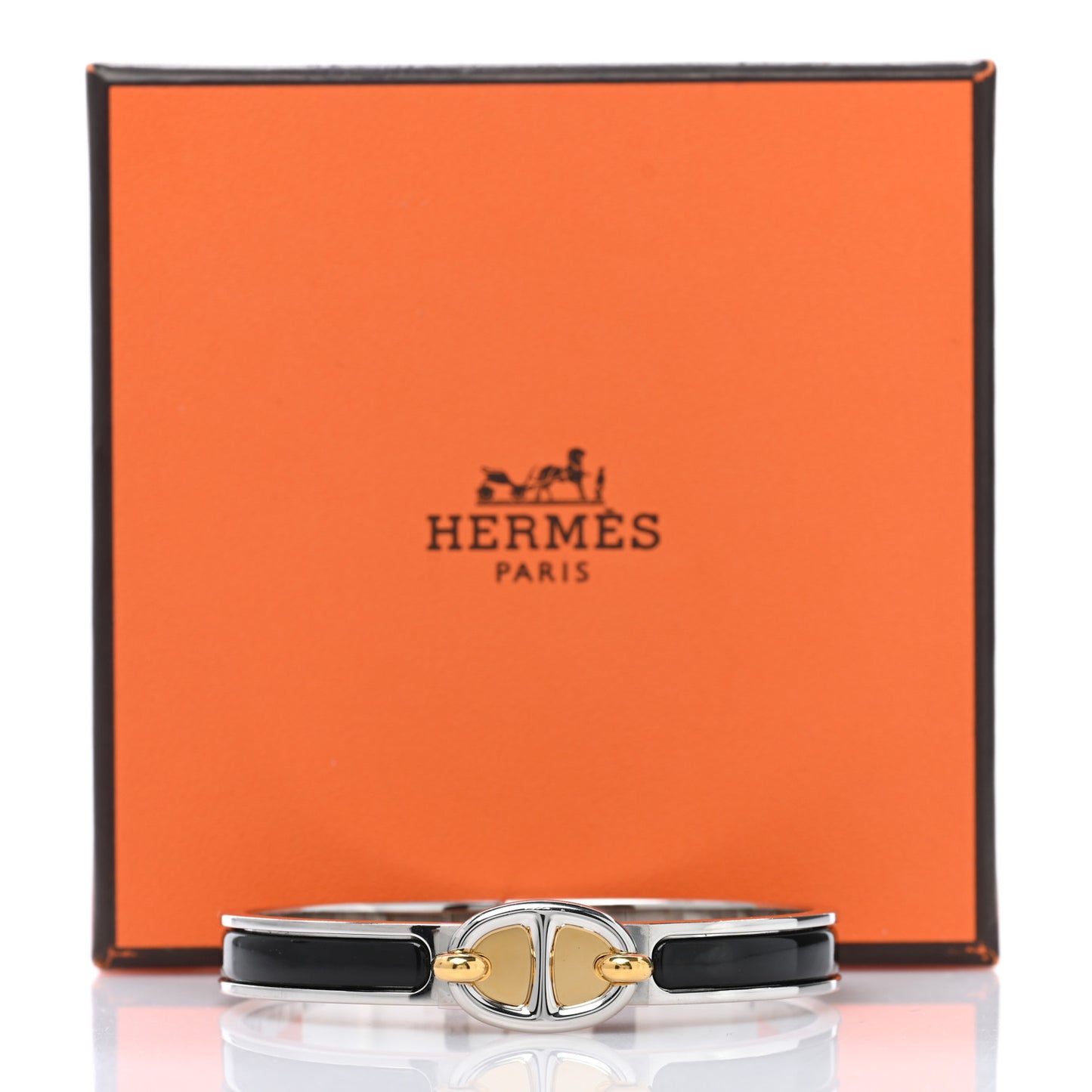 Enamel Mini Clic Chaine D'Ancre Farandole Bracelet GM Black