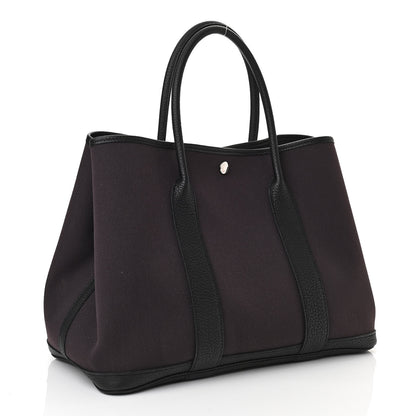 Hermes Toile Negonda Garden Party Tote 36 MM Prunoir Black 3 of 13