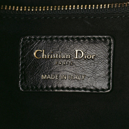 Christian Dior Grained Calfskin Cannage Large Supple Lady Dior Black 6 of 9