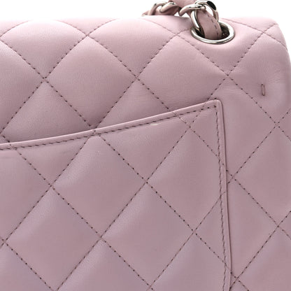 Chanel Lambskin Quilted Jumbo Double Flap Light Purple 11 of 15