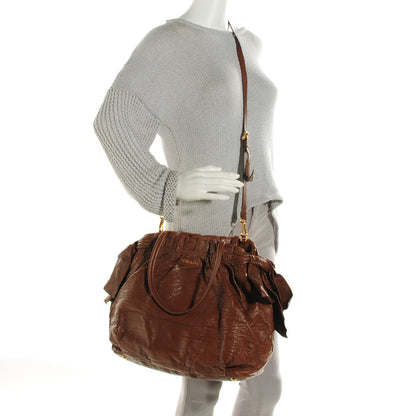Prada Nappa Antique Bow Bag Cocco 2 of 8