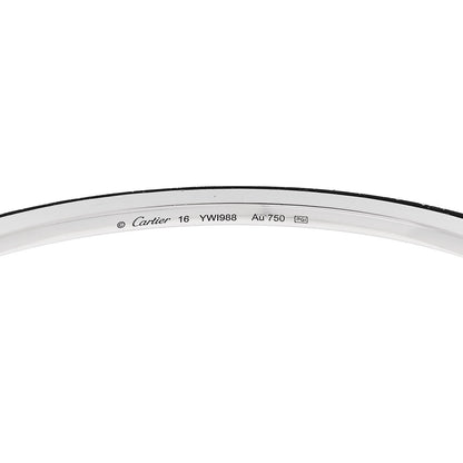 Cartier 18K White Gold Diamond Etincelle de Cartier Bangle Bracelet 16 3 of 4