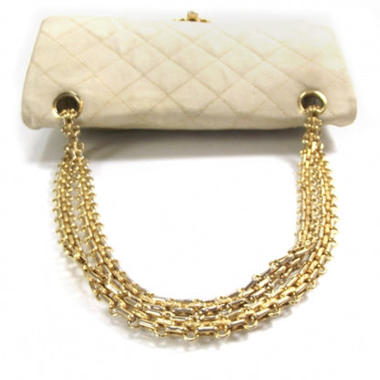 Chanel Fabric Quilted Double Flap Beige 6 of 13