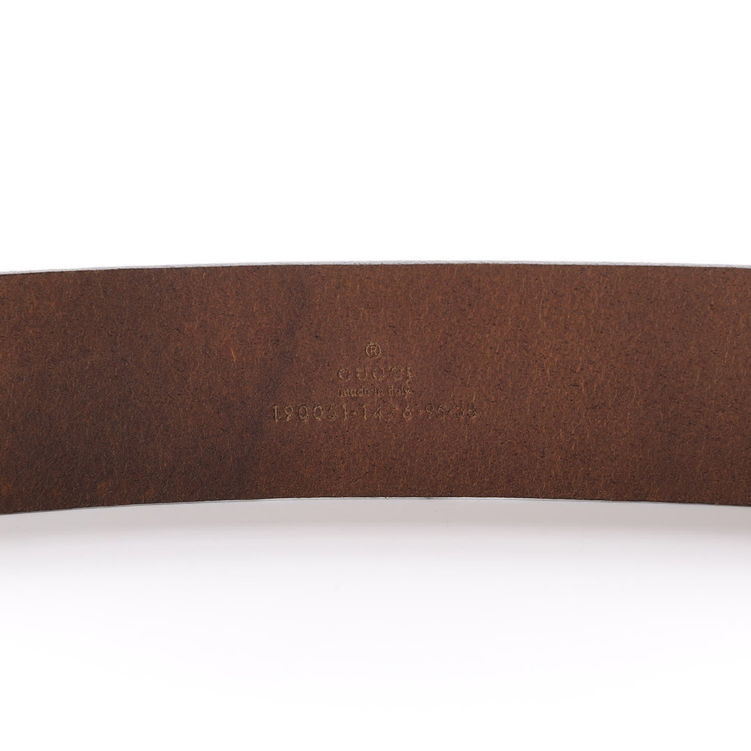 Gucci Guccissima Signature Belt 95 38 Dark Brown 3 of 9