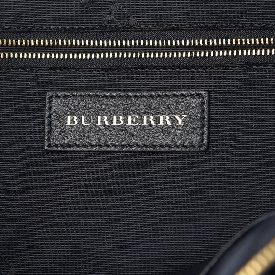 Burberry Signature Grain Calfskin Medium Welburn Tote Black 6 of 8