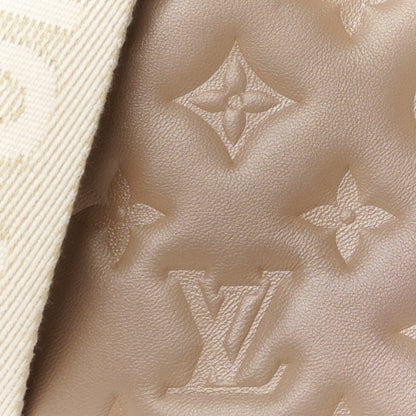 Louis Vuitton Lambskin Embossed Monogram Coussin PM Taupe 10 of 12