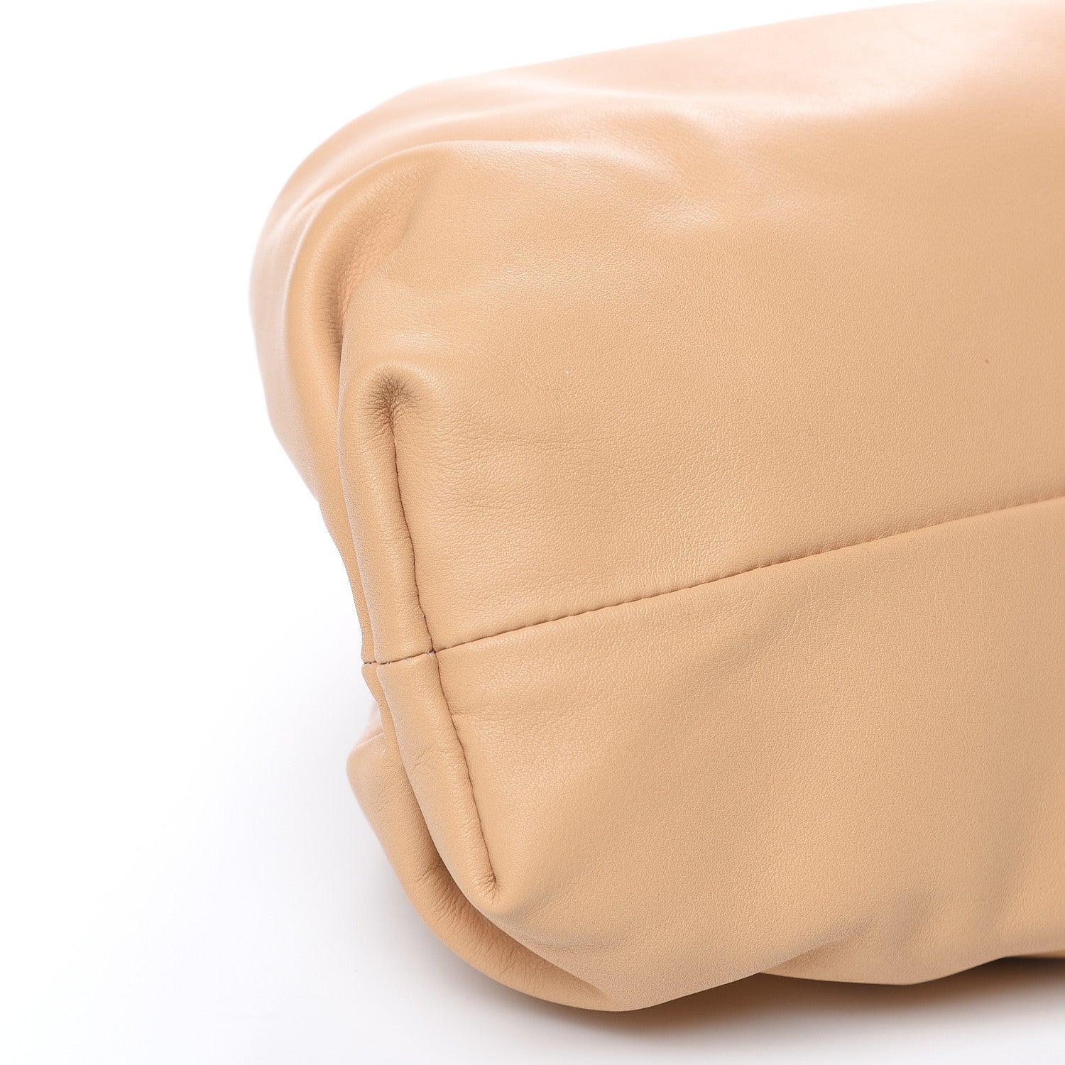 Bottega Veneta Smooth Butter Calf The Pouch Oversized Clutch Nude 8 of 10