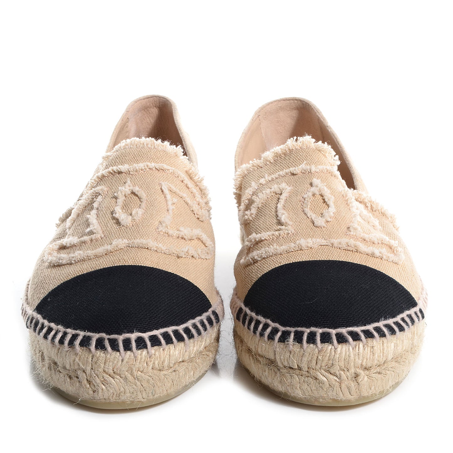 Toile CC Espadrilles Beige Black 39