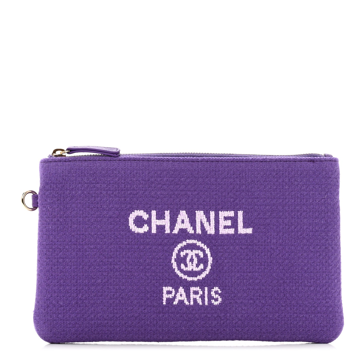 Mixed Fibers Small Deauville Pouch Purple