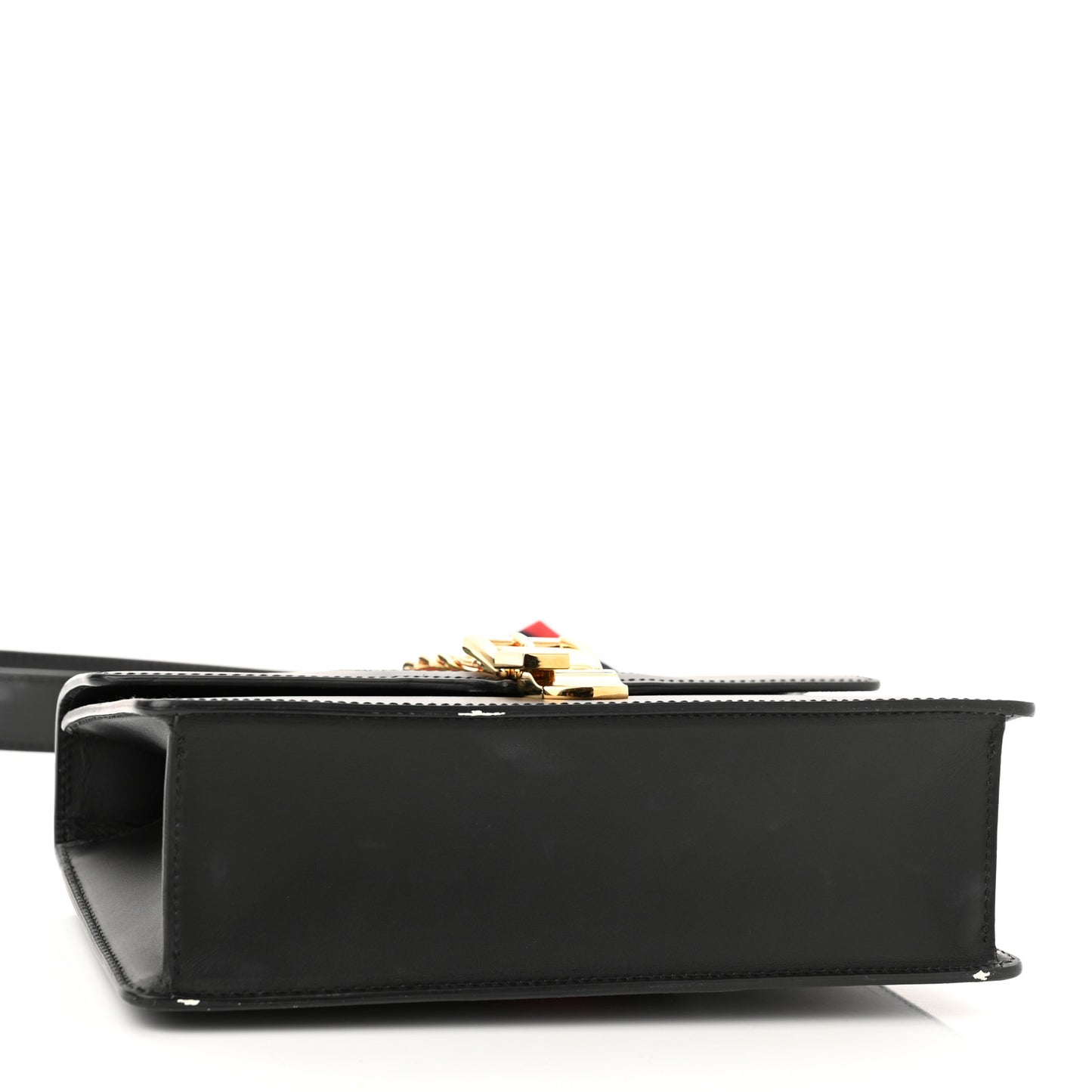 Calfskin Small Sylvie Shoulder Bag Black