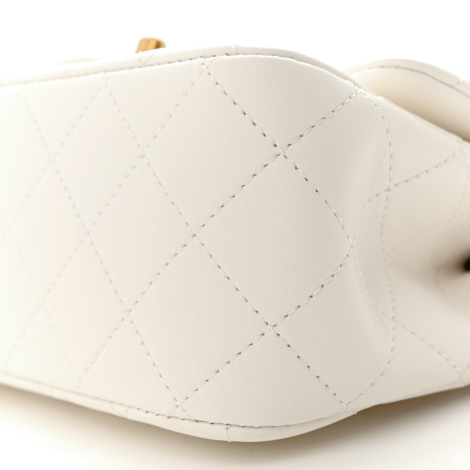 Chanel Lambskin Quilted Mini Pearl Crush Flap White 10 of 11