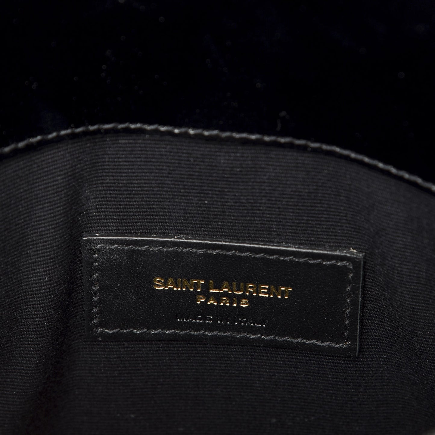 Smooth Shiny Calfskin Monogram Uptown Pouch Black