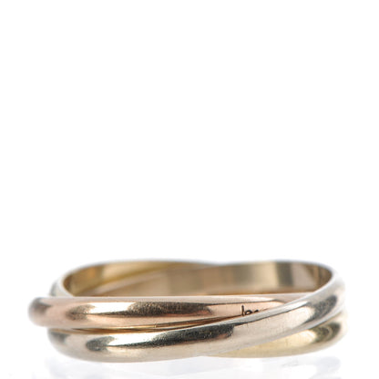 Cartier 18K Pink Yellow White Gold Extra Small Trinity Ring 52 6 3 of 5