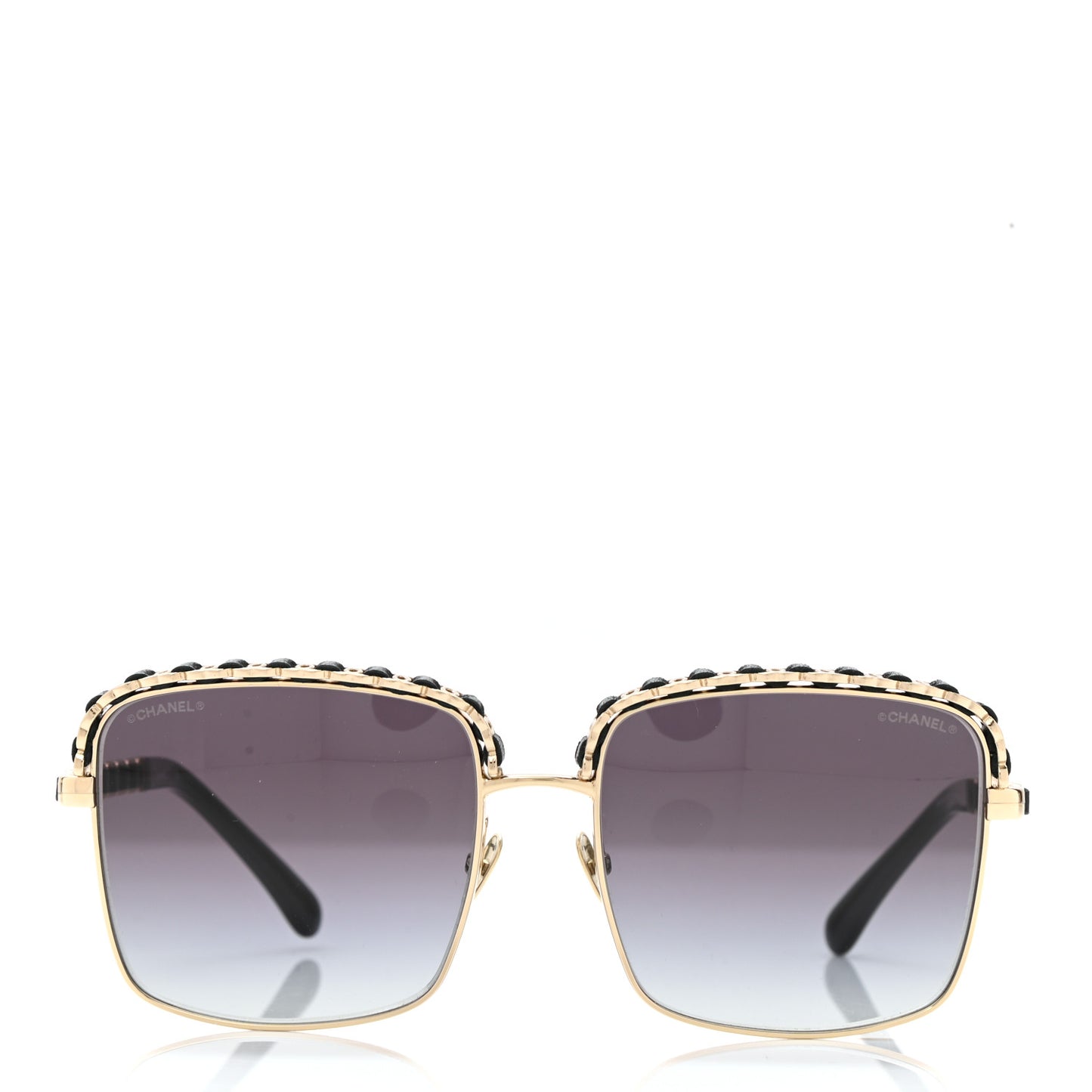 Metal Square Chain Sunglasses 71369 Grey