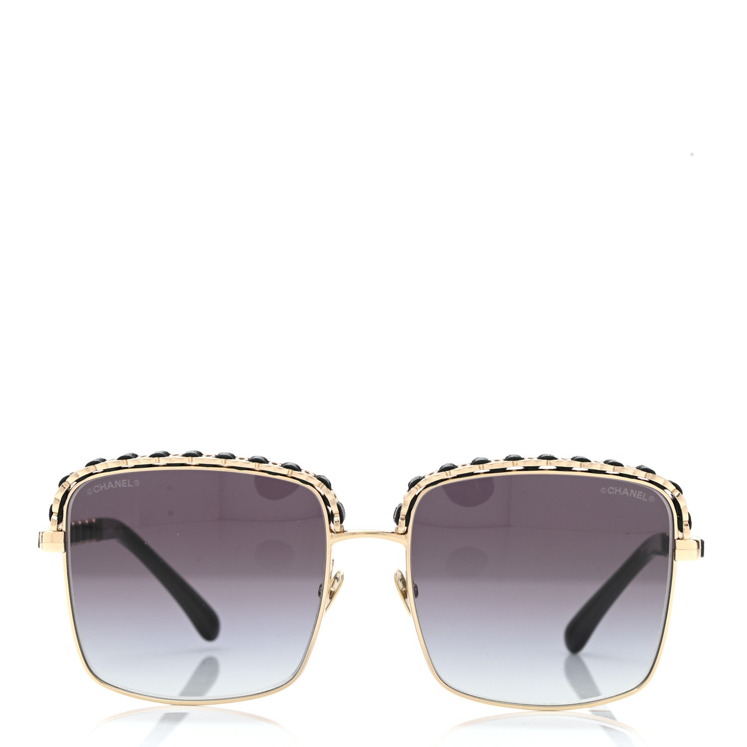Chanel Metal Square Chain Sunglasses 71369 Grey 2 of 9