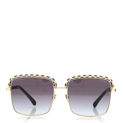 Chanel Metal Square Chain Sunglasses 71369 Grey 2 of 9