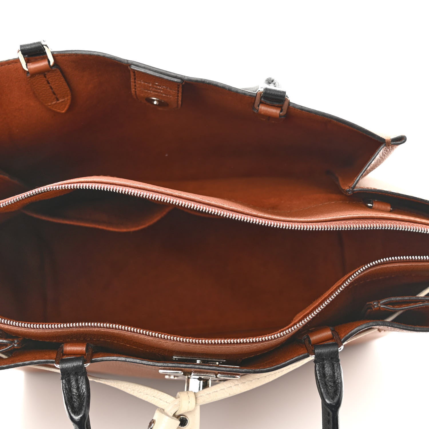 Louis Vuitton Calfskin Lockmeto Caramel Creme Black 5 of 9