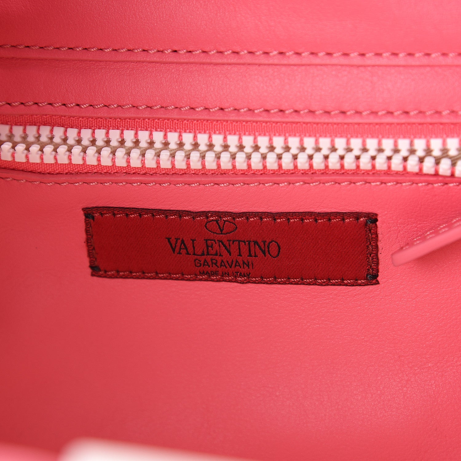 Valentino Garavani Vitello Colorblock Small Free Rockstud Tote Shadow Pink Optic White 5 of 8