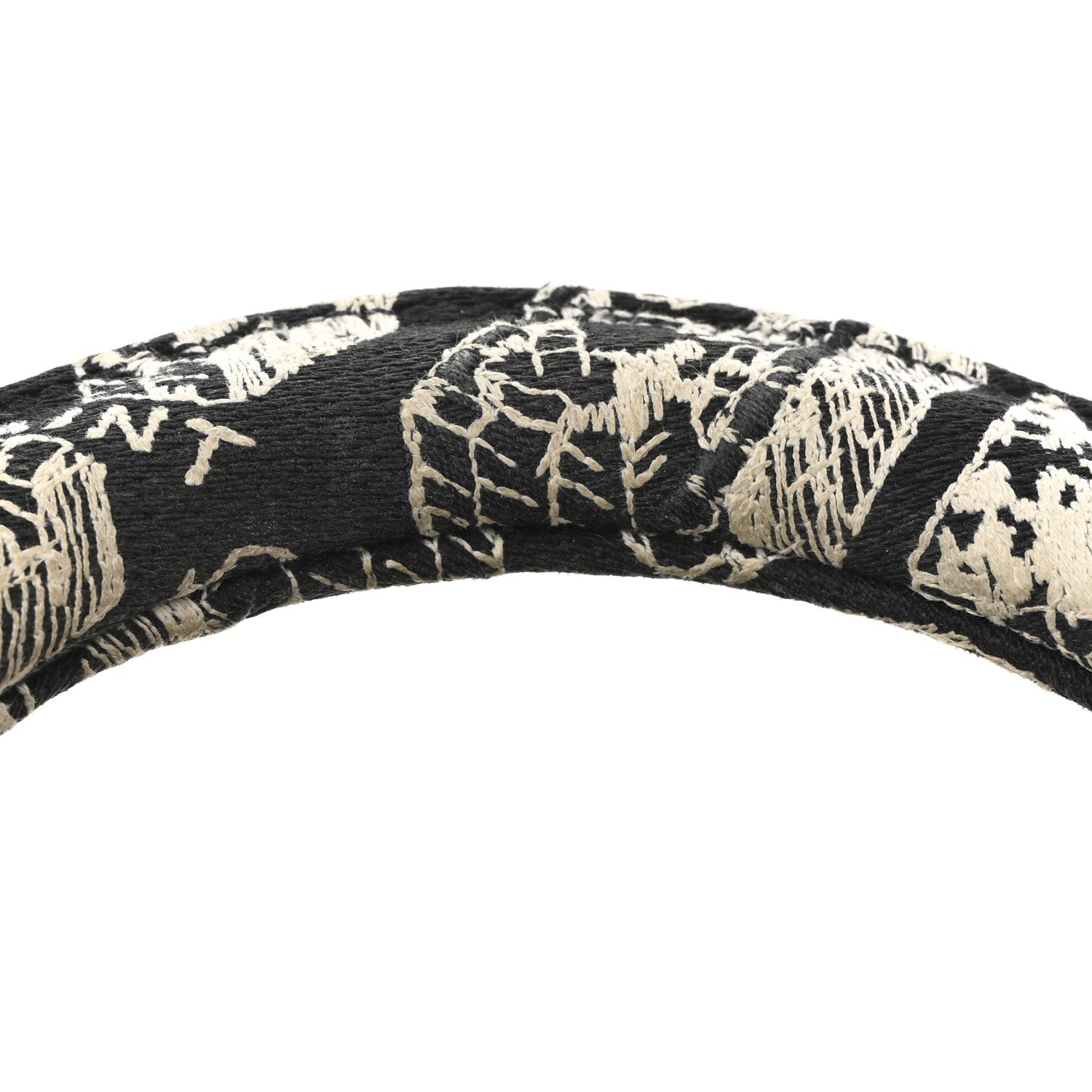 Christian Dior Canvas Embroidered Medium Plan de Paris Lady D-Lite Black White 13 of 13