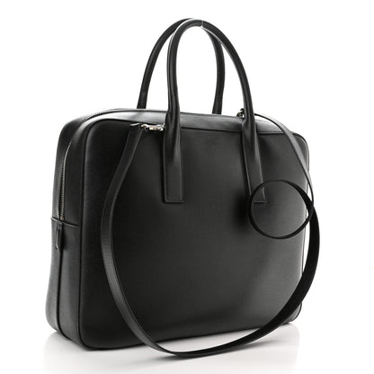 Saint Laurent Grain de Poudre Medium Museum Briefcase Black 3 of 10