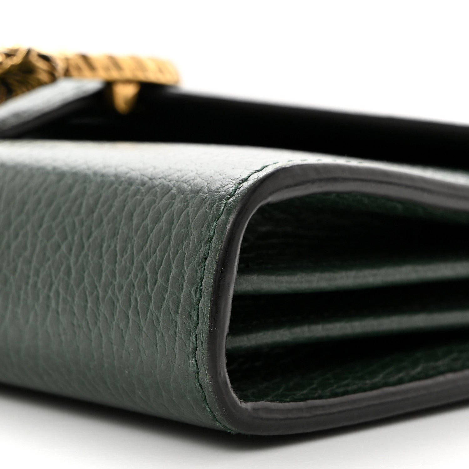 Gucci Calfskin Garden Dionysus Chain Wallet Emerald 10 of 10