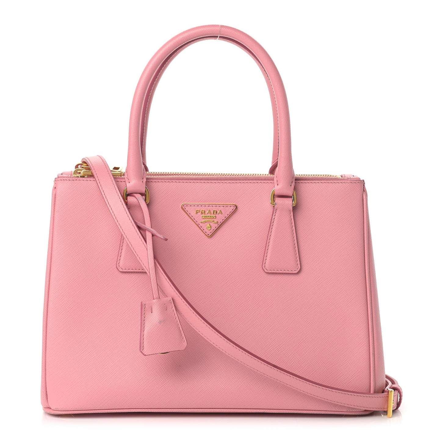 Saffiano Small Galleria Double Zip Tote Petalo