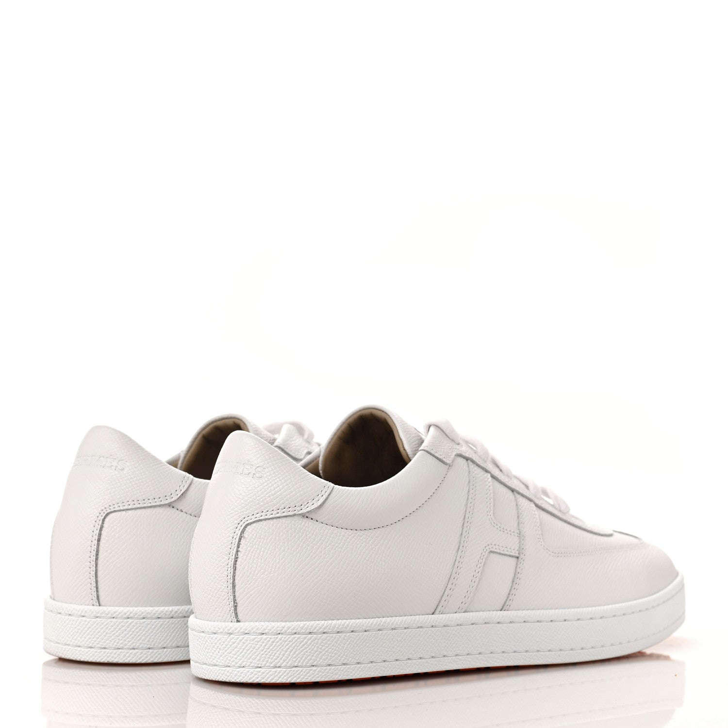 Hermes Epsom Mens Boomerang Sneakers 43 White 4 of 8