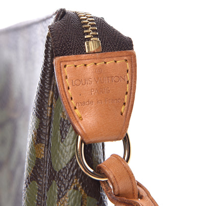 Louis Vuitton Monogram Graffiti Pochette Accessories Kaki 7 of 10