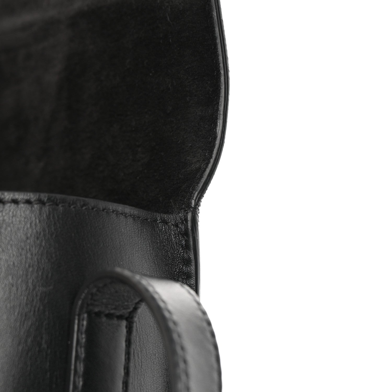 Celine Smooth Calfskin Cuir Triomphe Folco Crossbody Bag Black 13 of 17