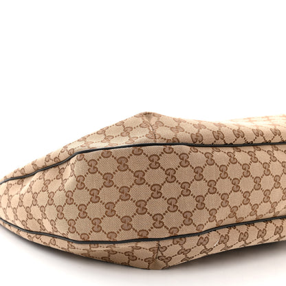 Gucci Monogram Large New Ladies Web Hobo Dark Brown 9 of 10