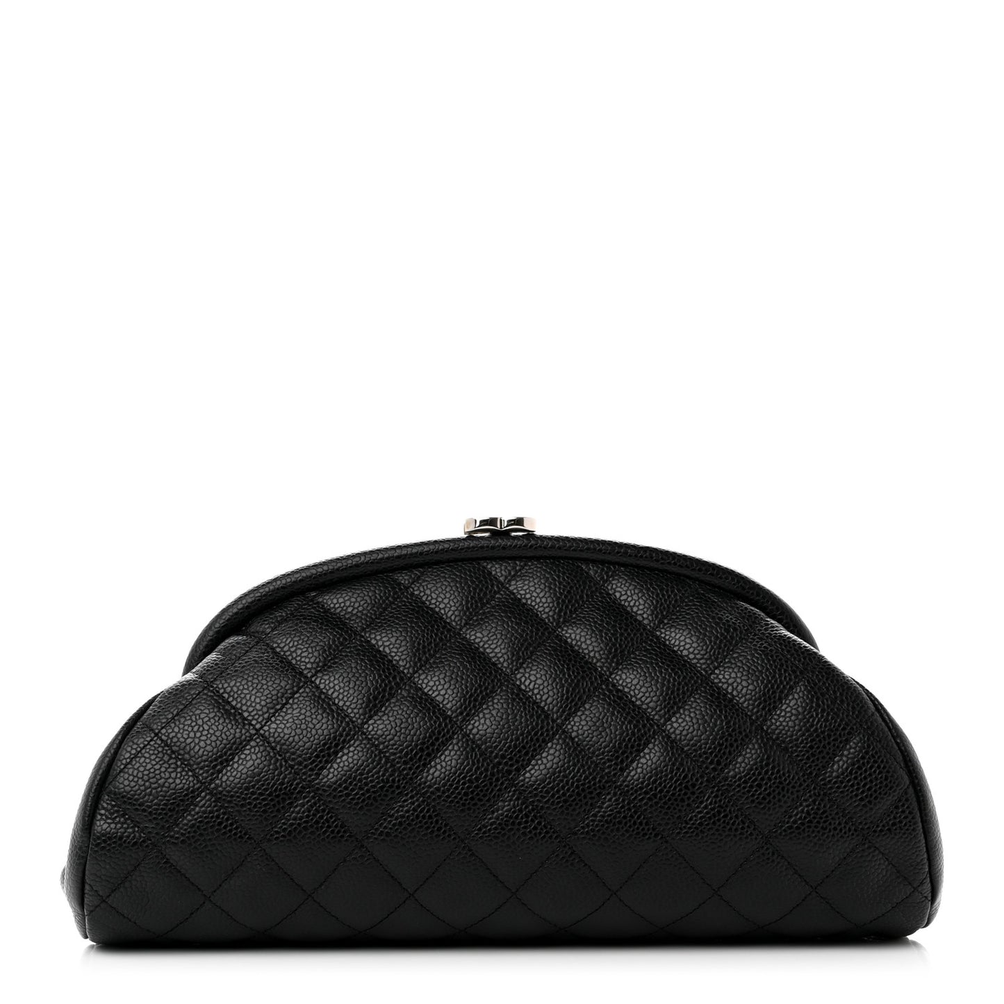 Caviar Quilted Timeless Clutch Black