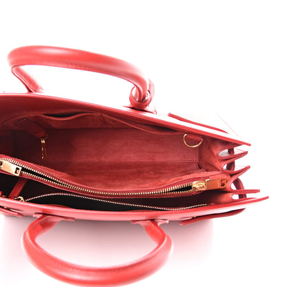 Saint Laurent Calfskin Small Sac De Jour Lipstick Red 4 of 13
