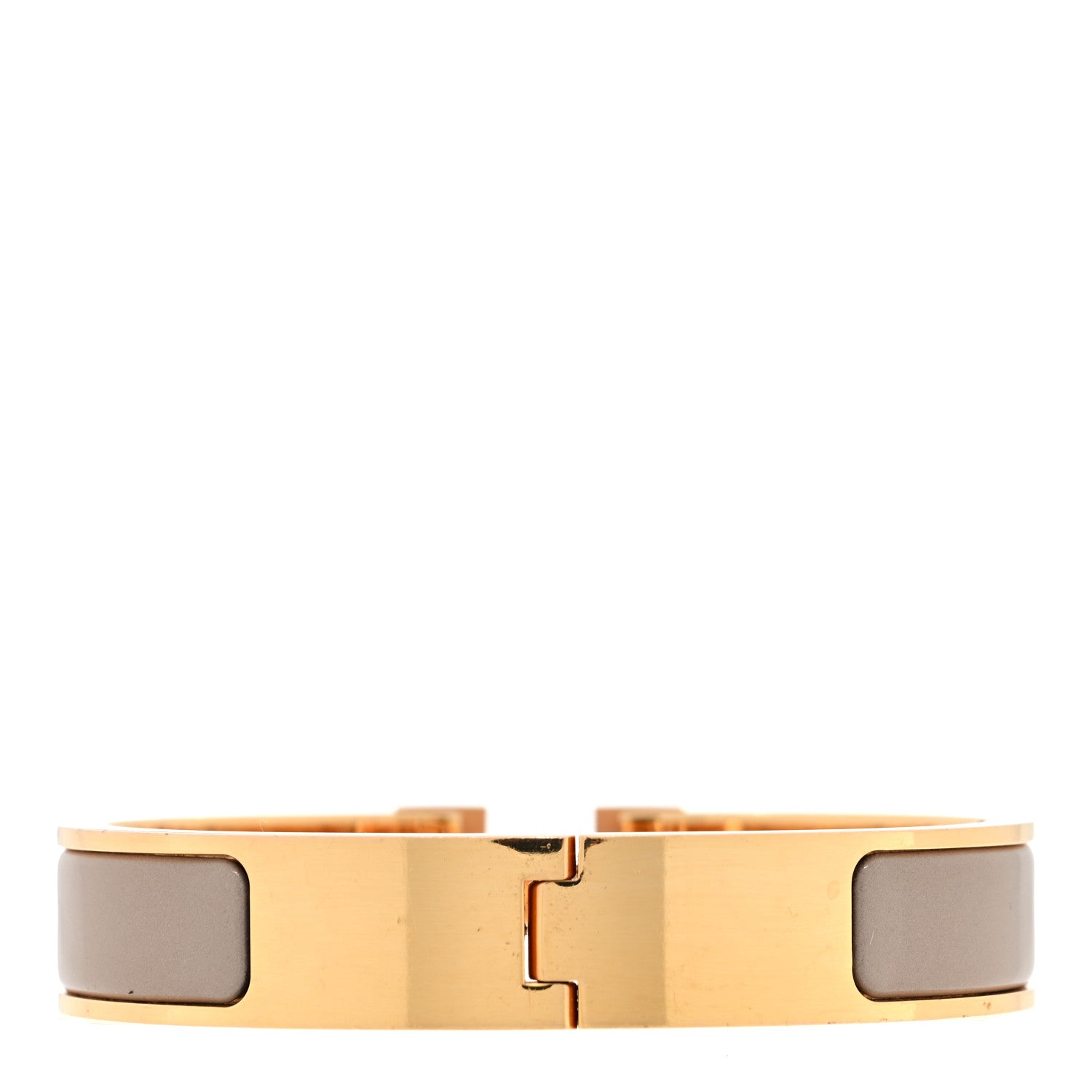 Hermes Enamel Narrow Clic Clac H Bracelet PM Marron Glace 3 of 4
