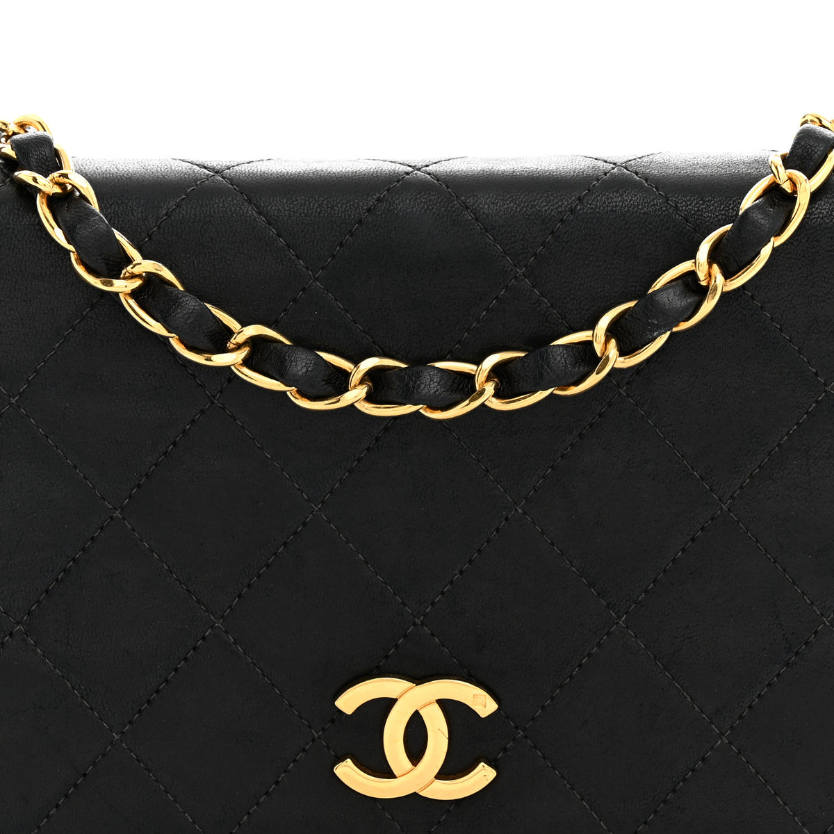 Chanel Lambskin Quilted Small Single Flap Bag Black 8 of 12