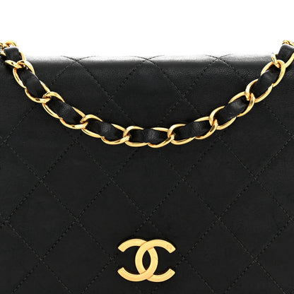 Chanel Lambskin Quilted Small Single Flap Bag Black 8 of 12