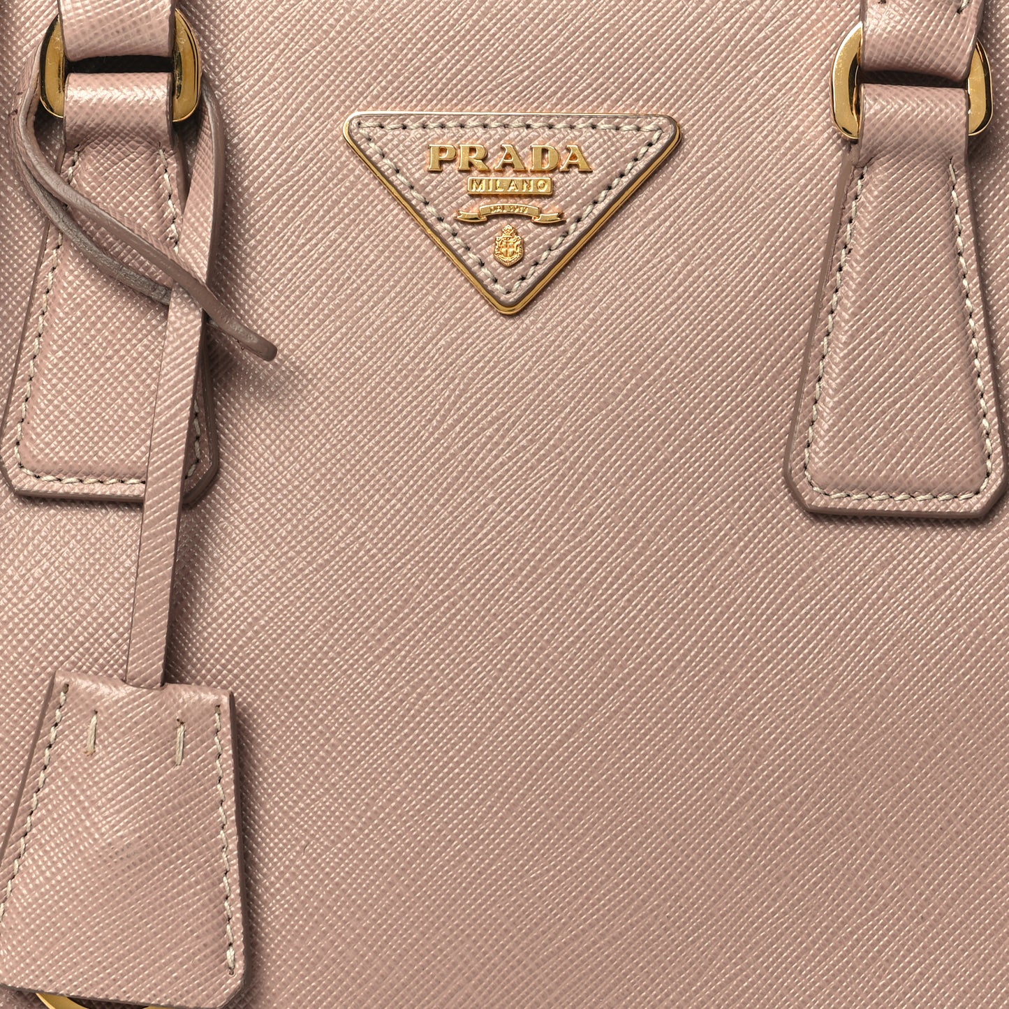 Saffiano Mini Galleria Double Zip Tote Cipria