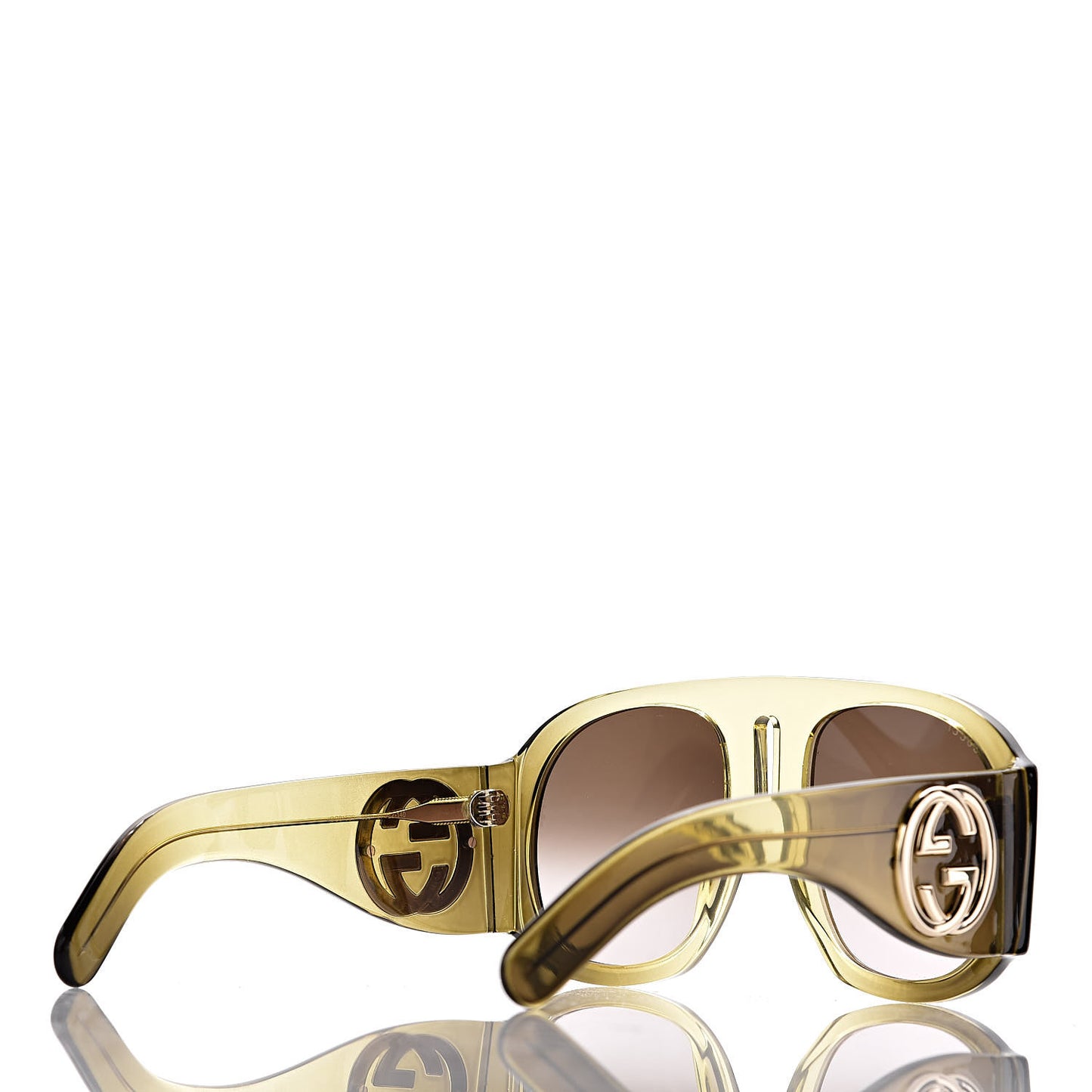 Oversized Aviator Sunglasses GG0152S Yellow